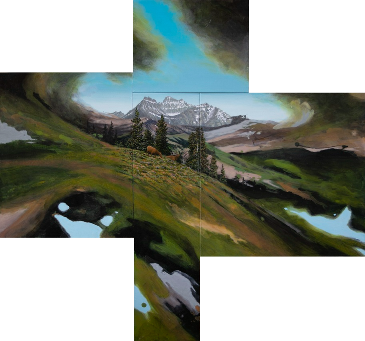 "Bugling Elk in Glacier," Glacier National Park