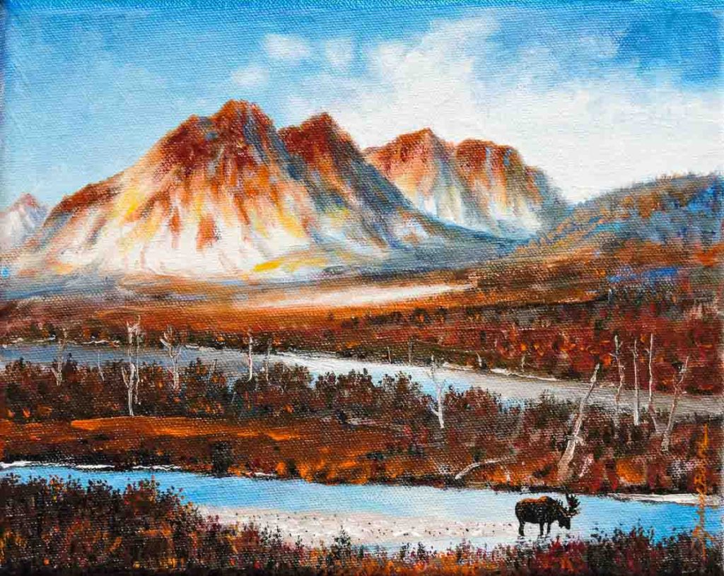 “saint Mary Lake 6 With Moose,” Glacier National Park - The Gallery Of 