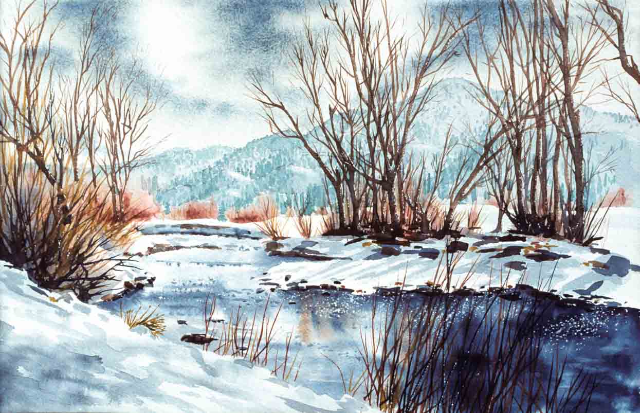 “Snowy Creek” - The Gallery of Artist, Michael G Booth