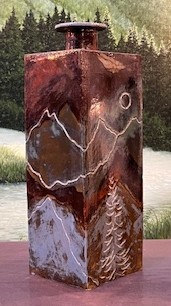 "Rectangular Small Mouth Vessel"