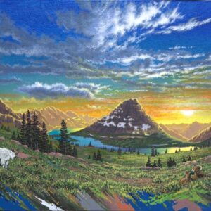 "Hidden Lake Golden Hour"